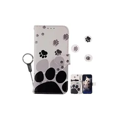 iPhone16ケース 手帳型 アイフォン16 ケース ストラップ付き おしゃれ かわいい 猫跡 あいふぉん16携帯ケースiPhone16手帳 カバー カード収納 iPhone16 case手帳型ケース 財布型 人気 TPU スタンド機能 かっこいい 保護 1