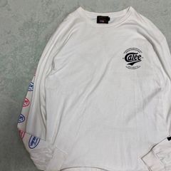 【CALEE×VANSON】コラボ　ロンT ロングスリーブカットソー　ブランドロゴ　プリントTee