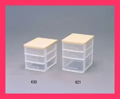 【アイリスオーヤマ　収納・家具　小物収納】　ウッドトップテーブルチェスト ホワイ