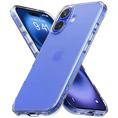 【Ringke】iPhone 16 ケース FUSION PC+TPU 黄ばみにくい 耐黄変 落下防止 耐衝撃 米軍MIL規格取得 半透明 クリアケース スマホケース スマホカバー アイフォン16 (ストラップホールあり) - Matte Clear 0