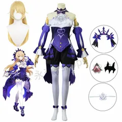 原神 フィッシュル コスプレ ウィッグ付き フルセット ウィッグ付き】フィッシュル コスプレ 断罪の皇女 原神 コスプレ