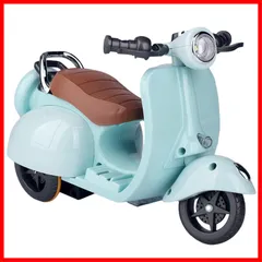 スーパーパトロール電動バイク可動品子供用昭和レトロ年代物緑