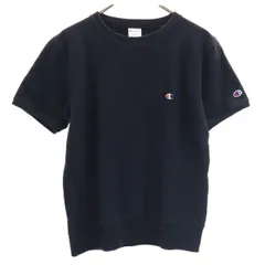 Champion チャンピオン REVERSE WEAVE 半袖 トレーナー M ネイビー スウェット メンズ 古着