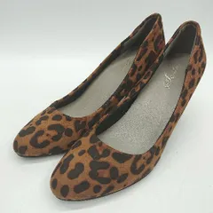 ◇ Θ SESTO セスト ヒョウ柄 パンプス サイズ24 ブラウン系 レディース E  【1410100043903】