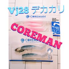 コアマン vj28 アルカリ シャｯド デカカリ ジグヘッド ワーム