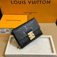 ルイヴィトン　アンプラント　メティス　コンパクト 二つ折り財布 ブラック