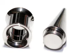 サージカルステンレス 拡張器＆インターナルダブルフレアトンネル 10G 8G 6G 4G 2G 0G 00G