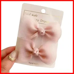 髪飾り リボン ピンク 小さめ 子供 2個セット クリップ ヘアアクセサリー GFun バレッタ 袴 卒園式 結婚式 発表会 浴衣 洋服