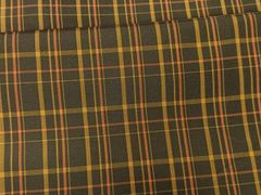 平和屋着物■本場縞大島紬　格子柄　正絹　逸品　CAAO7820kb