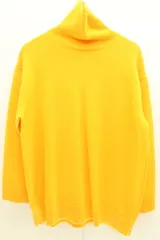 【中古】 GALERIE VIE レディースニット セーター F galerie vie　ファインウールライト タートルネックニット GALERIE VIE F オレンジ 橙 無地