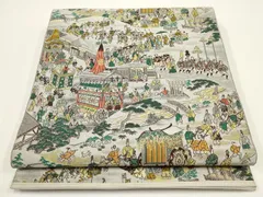 袋帯 全通 紹巴萬葉 西陣織 強撚糸 里村紹巴 千利休 高品質 美品 2025年最新】萬葉 袋帯の人気アイテム - メルカリ