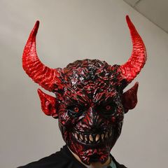 「魔王サタン」リアルヘッドマスク（ラテックス製）｜ハロウィン・コスプレ用
