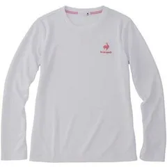 【新品】le coq sportif（ルコック）エコペットロングスリープシャツ レディース ウィメンズ ワンポイント 吸汗速乾 軽量 UPF15　ホワイト QMWTJB30Z-WHT