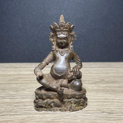 銅製 黄財神蔵仏 置物 供養 装飾品 工芸品 美術品 置物