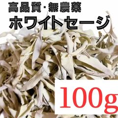 カリフォルニア産 ホワイトセージ 100g  空間浄化・リラックス・お香・スマッジングに