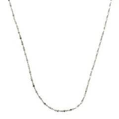 【A：シルバー × 45cm】[Cream dot. クリームドット公式] ネックレス レディース   ステンレス製 金属アレルギー つけっぱなし サージカルステンレス 1mm幅 極細 ショート スキンジュエリー 5タイプ 大人