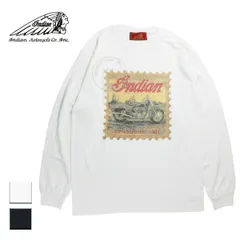 【新品】 Indian インディアン the Indian is Back L/S-T Stamp メンズ/レディース ホワイト/ブラック M-XLのサムネイル
