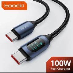 Toocki-USB,Type-C急速充電ケーブル100W,Xiaomi用USB c to USB C急速充電ケーブル,Android,タブレット,MacBook,iPad