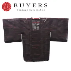 【中古】 道行・道中 道行コート 正絹(金銀糸除く) 臙脂色 紋紗 おしゃれ 夏 和装 呉服 和服 きもの レディース 女性