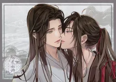 魔道祖師 ラジオドラマ THEキャラCafe ランチョンマット 魏嬰 藍湛 キス 魔道祖師 2020年 THEキャラカフェ ランチョンマット 魏嬰 藍湛