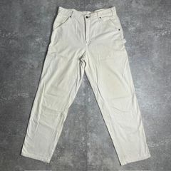 STUSSY ステューシー 80's OLD STUSSY 黒タグ ペインターパンツ USA製 ホワイト 34インチ メンズ 希少 レア ヴィンテージ