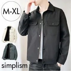 ☆ M ☆ カジュアルジャケット アウター ジャケット メンズ 秋 ブルゾン カジュアルジャケット 春服 秋服 ビジネス 通勤 カジュアル ビジネスカジュアル おしゃれ シンプル 無地 オシャレ スナップボタン 20代 30代 40代 50代 アウター 上着