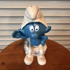 スマーフ ビンテージ 飾り 置物 貯金箱 陶器製 スマーフ 貯金箱 USA製 ビンテージ スマーフ ビンテージ 飾り 置物