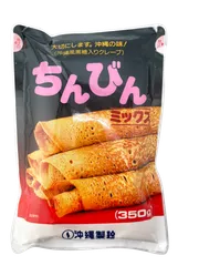 【送料込】3袋セット ちんびんミックス 350g 沖縄製粉 沖縄風黒糖クレープ クレープやどらやき、焼菓子作りにものサムネイル