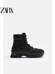 ZARA × VIBRAM® ザラ × ビブラム レザーブーツ　新品、未使用 ZARA史上最高】ファッションのプロが驚いた!!ビブラムソール搭載