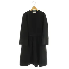 カルヴェン CARVEN 長袖ワンピース ロング 切替 シルク混 34 ブラック /MY ■OSのサムネイル