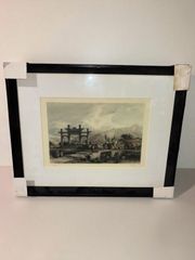 ウィリアム　ターナー「フェルモス海岸」銅版画約16×24額縁37×44.6 cm ウィリアム ターナー「フェルモス海岸」銅版画約16×24額縁37×44.6 cm