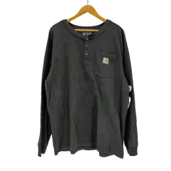 カーハート Carhartt  ヘンリーネック ポケット付きロングスリーブTシャツ メンズ import：L 