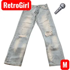 【早い者勝ち】RetroGirl ダメージパンツ　M 【A59】