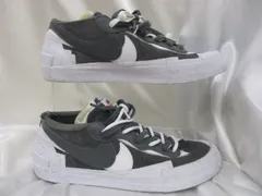 【三沢店80併売】NIKE×sacai/ナイキ×サカイ BLAZER LOW スニーカー DD1877 002 ホワイト×グレー サイズ：28.5cm