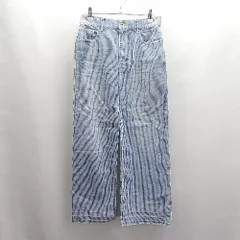 ◇ Θ Spick & Span スピック＆スパン ストライプ柄 ロング タイト スカート サイズ36 ブルー レディース E  【1502180060823】