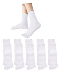 【迅速発送】未設定 靴下 レディース 5本指ソックス 綿混 通年 蒸れない 防臭・吸汗22.5-25cm
