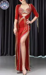 新品 未使用 新作 ベリーダンス サイーディ オリエンタル衣装 セットアップ オーダーメイド