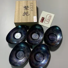 古銅鎚起銅器　菓子皿　5枚組 Yahoo!オークション -「玉川堂 皿」の落札相場・落札価格