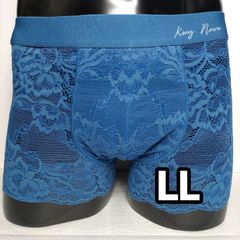 総レース♡メンズボクサーパンツ（エメラルド）LL