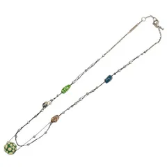 BOTTEGA VENETA　ボッテガヴェネタ　ENAMEL PENDANT NECKLESS DALMATIAN　ストーン装飾ネックレス　8054000218745のサムネイル