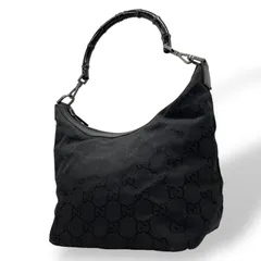 GUCCI グッチ バンブー ハンドバッグ レザー 黒　000・0531 グッチ 000・0531 バンブーワンショルダーバッグ】の買取価格と査定の