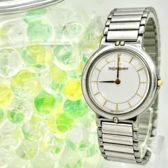 【極美品 新品電池】イヴサンローラン YSL コンビ 海外トレンド ラウンド時計 サンローラン 腕時計 YSL コンビ クォーツ イヴ・サンローラン