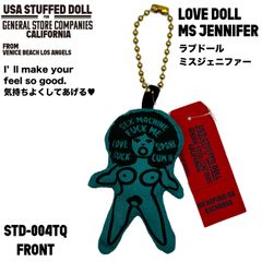 USA STUFFED DOLL KEYCHAIN  LOVE DOLL ラブドール アメリカン マスコット キーホルダー ; STD-004TQ
