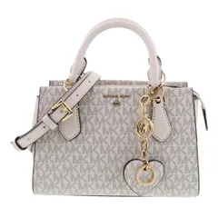 MICHAEL KORS マイケルコース White ホワイト MARILYN ｽﾓｰﾙ ｼｸﾞﾈﾁｬｰ 2WAY ﾊﾝﾄﾞﾊﾞｯｸﾞ 