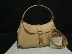 ■新品■未使用■ CHARLES & KEITH チャールズアンドキース レザー 2WAY ハンドバッグ ショルダー クロスボディ ベージュ系 FP5871