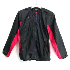ナイキ ウィンドブレーカー ジャンパー アウター スポーツウエア レディース Mサイズ ブラック NIKE 【中古】