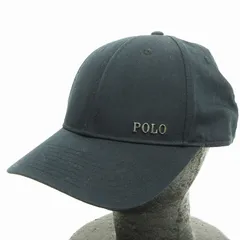 ポロ バイ ラルフローレン Polo by Ralph Lauren キャップ 帽子 メタル ロゴ 6パネル ブラック 黒 58cm ■SM3のサムネイル