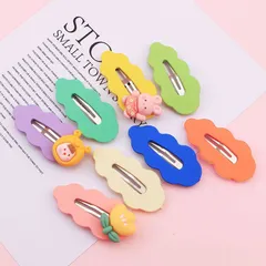 【SO001】前髪ヘアピン 波型 9色セット ｜ ホイップデコ ハンドメイド