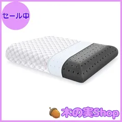 【大安売り】[]Sleep&Life 枕 低反発 竹炭ゲル入り 吸湿 防臭 温度湿度調節 エコテックス認証 安眠 快眠 頚椎サポート 通気性 カバー洗濯可 60×40×12cm P02のサムネイル