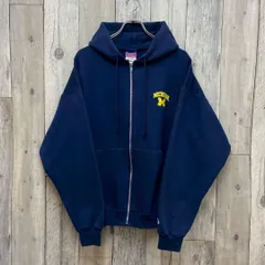 OLD Champion チャンピオン MICHIGAN ミシガン カレッジ スウェット ジップ パーカー L